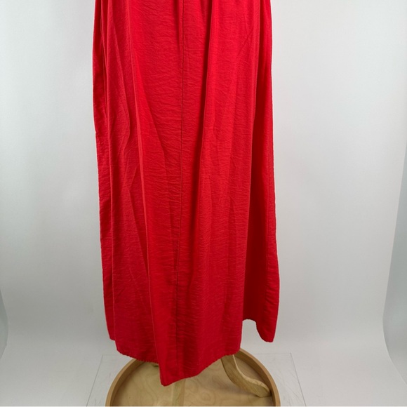A New Day Red Smocked Maxi Dress Size Medium - Picture 12 of 13